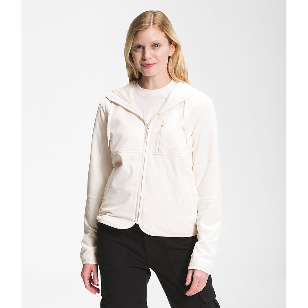 The North Face Sweatshirts Womens Australia - The North Face Mountain Hoodie White Mountain (WMD-951